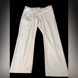 AG Adriano Goldschmied Men's Relaxed White Jeans